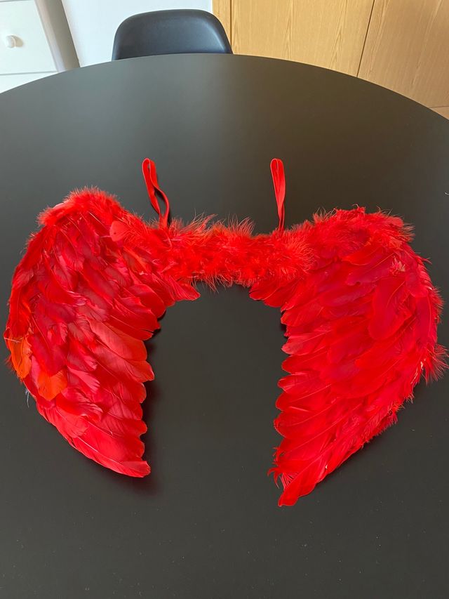 Alas grandes disfraz diablo Halloween