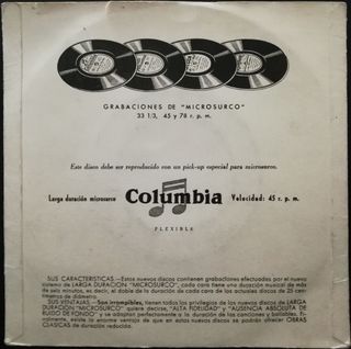 5 Discos vinilo años 50 USA (7”) ver ***