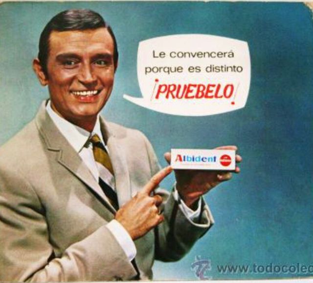TONY LEBLANC ANUNCIANDO DENTRIFICO ALBIDENT. 50,S