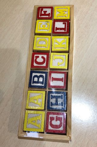 Juego cuadrados madera