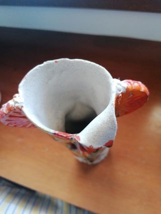 Jarrón de cerámica, artesanal