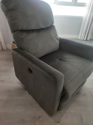 Sillón relax eléctrico gris Conforama
