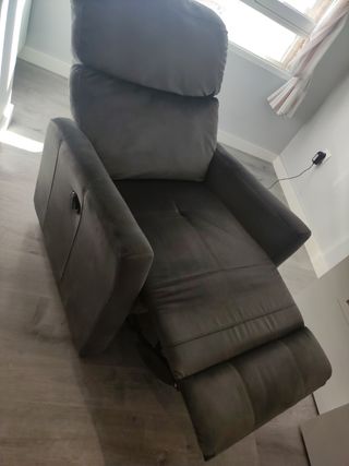 Sillón relax eléctrico gris Conforama