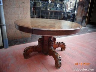 +200, AÑOS MESA NOGAL GRANDE BUEN ESTADO EXTENSIBL