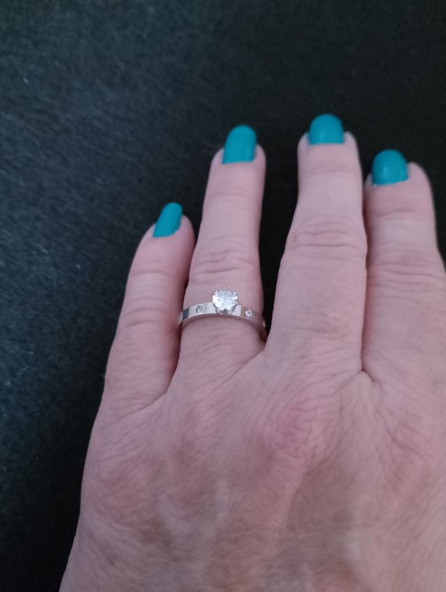 Anillo acero inoxidable T 7