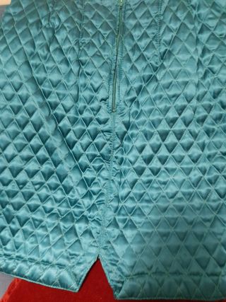 falda tubo de raso tipo Chanel cremallera t-38