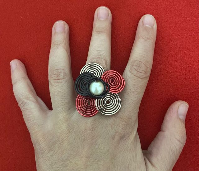 Anillo de alambre de aluminio