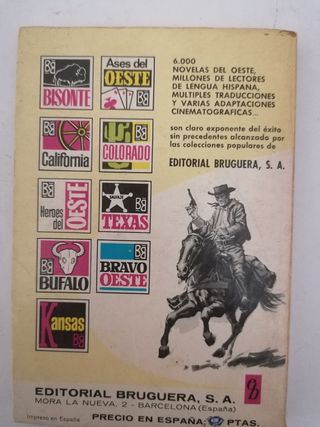 Novela Western Colección Búfalo.