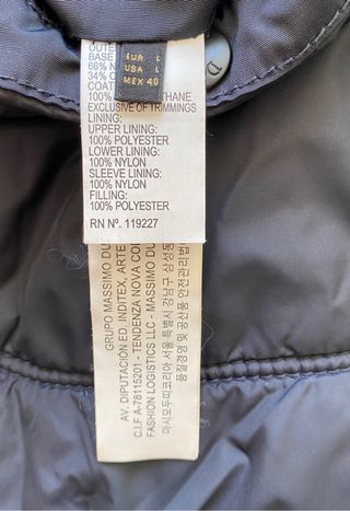 Cazadora con ligero acolchado Massimo Dutti t. L