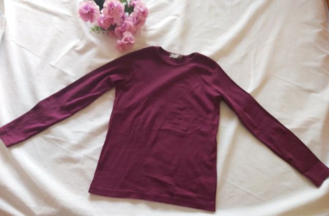 Camisola mangas compridas, bordeaux, tamanho L