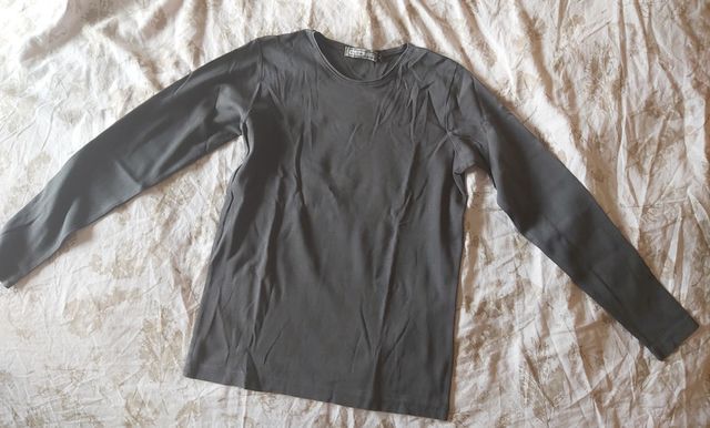 Camisola mangas compridas, cinzento, tamanho L