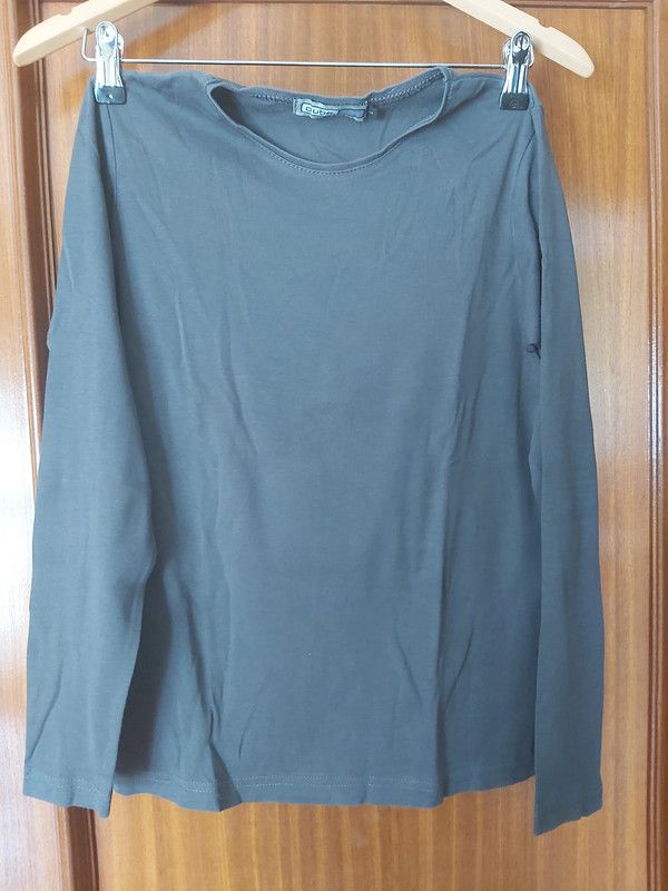 Camisola mangas compridas, cinzento, tamanho L