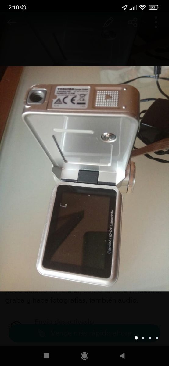 VENDO VIDEOCAMARA TOSHIBA