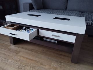 Mesa de centro elevable