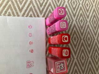 Sellos con tinta puesta