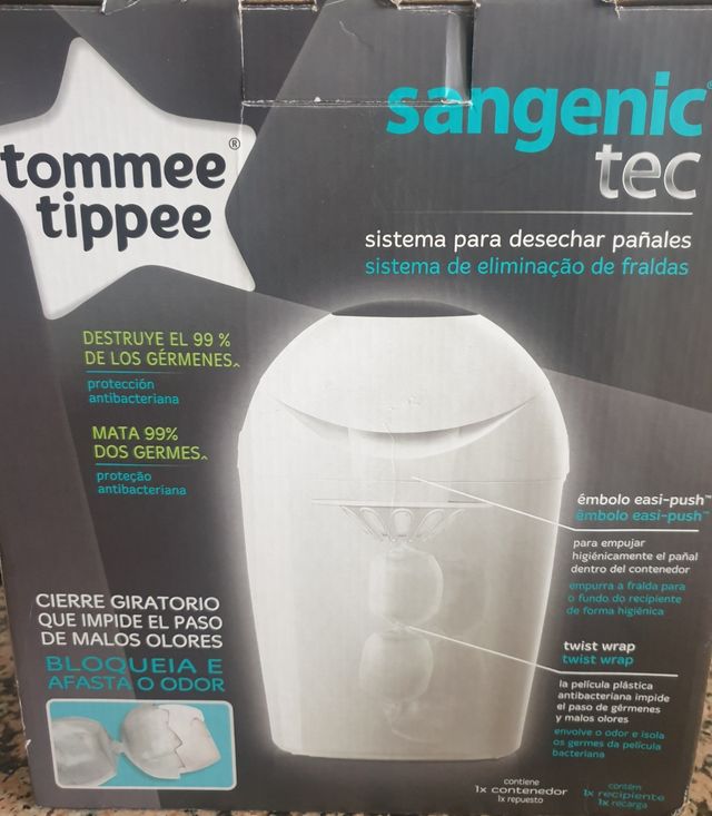 papelera para pañales sangenic tec