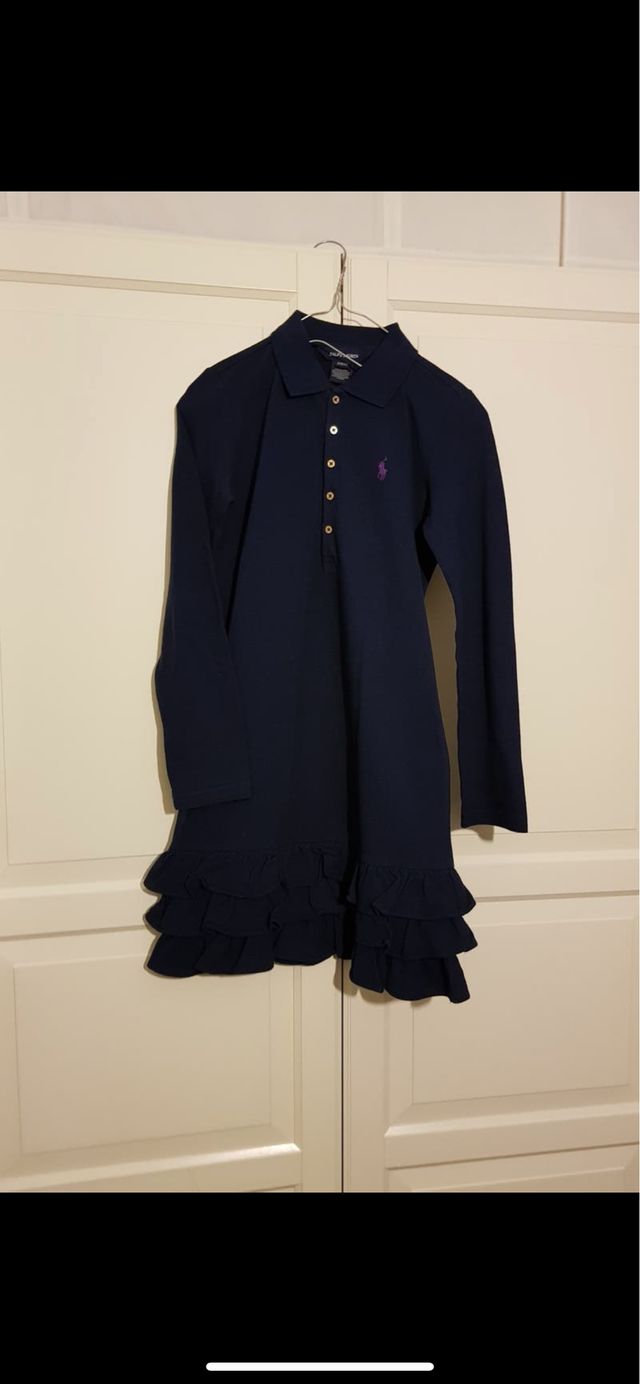 Vestido niña Ralf Lauren Pop azul