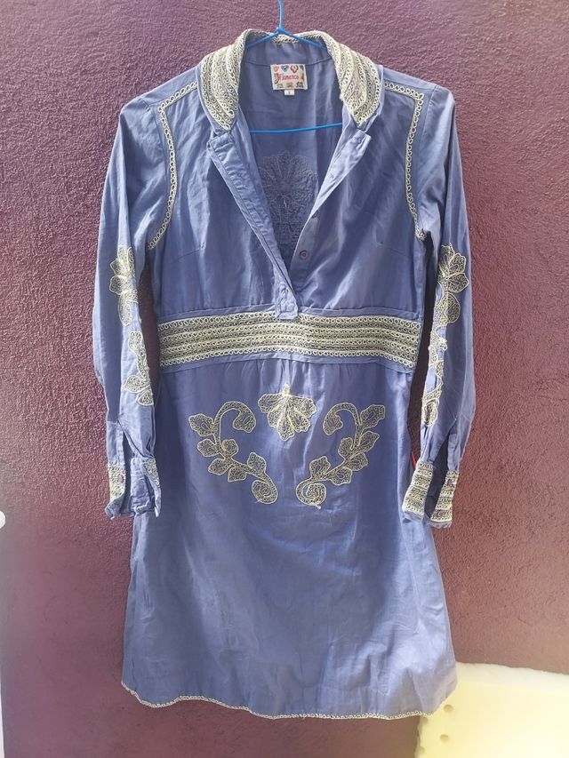 Vestido malva de Flamenco talla 38