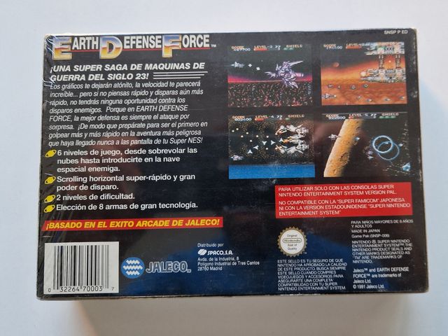 "PRECINTADO" Earth Force Denfense snes (Leer)