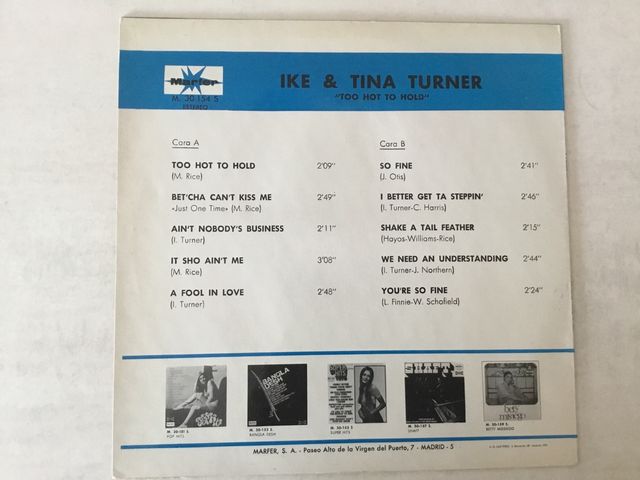 Disco vinilo de IKE y TINA TURNER
