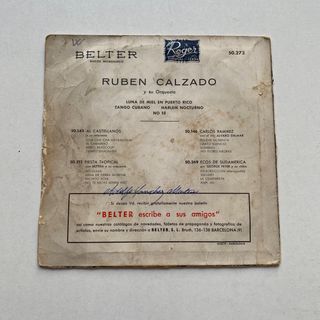 RUBEN CALZADO  1960   EDICION ORIGINAL!!