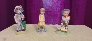 5 bamboline dipinte a mano