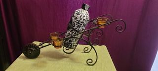 portabottiglia in ferro battuto