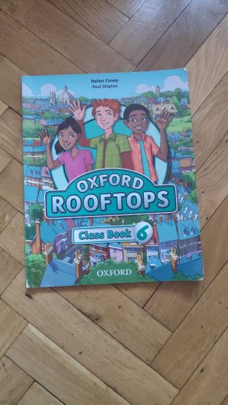 Libro de texto de inglés, escolar. 