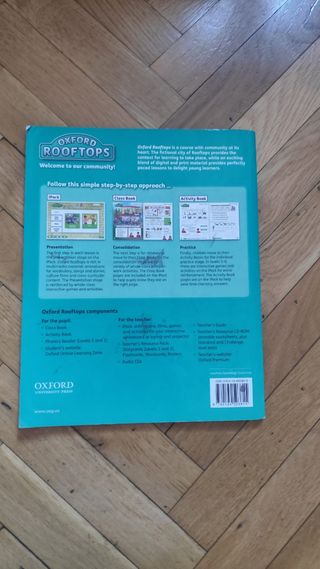 Libro de texto de inglés, escolar. 