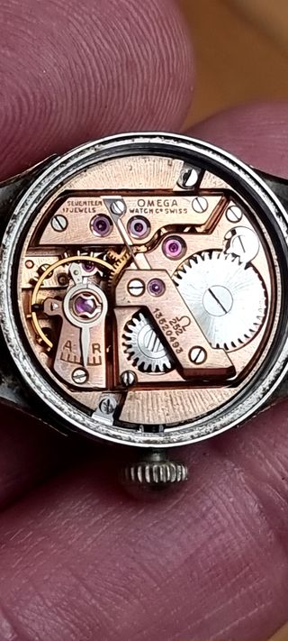 Reloj Omega 1950. Oro y acero.