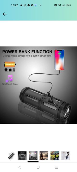 ALTAVOZ BLUETOOTH IMPERMEABLE