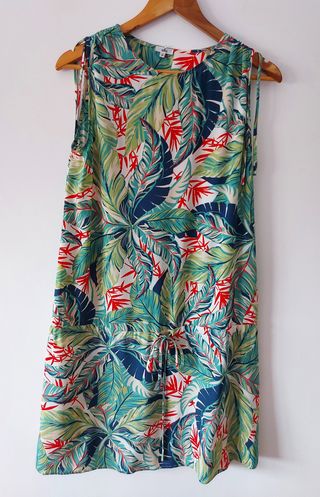 OFERTA!! Vestido estampado de hojas