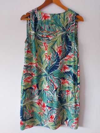 OFERTA!! Vestido estampado de hojas