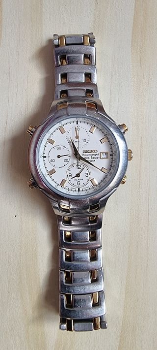 Chronograph Seiko Acero.