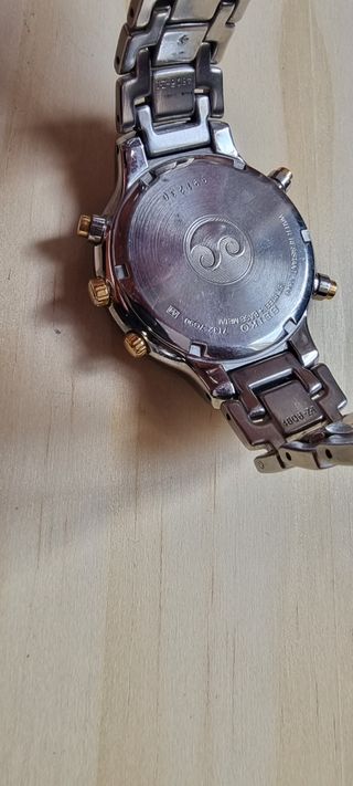 Chronograph Seiko Acero.