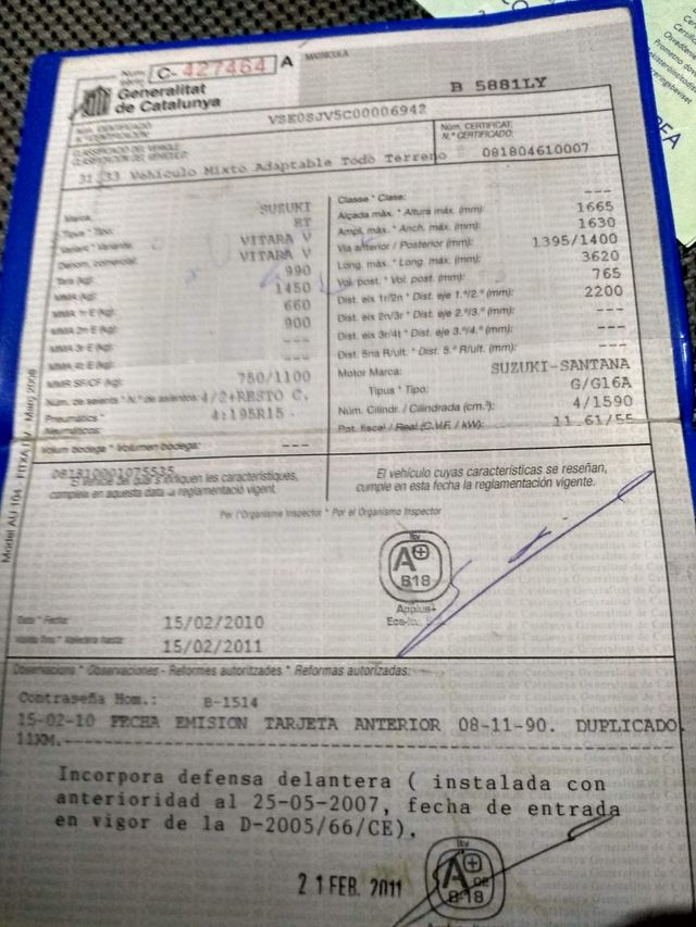 Suzuki Vitara todo terreno GENIAl