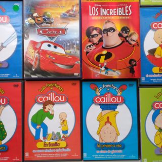 3 bluray y 12 dvds Increíbles Cars Shrek 2