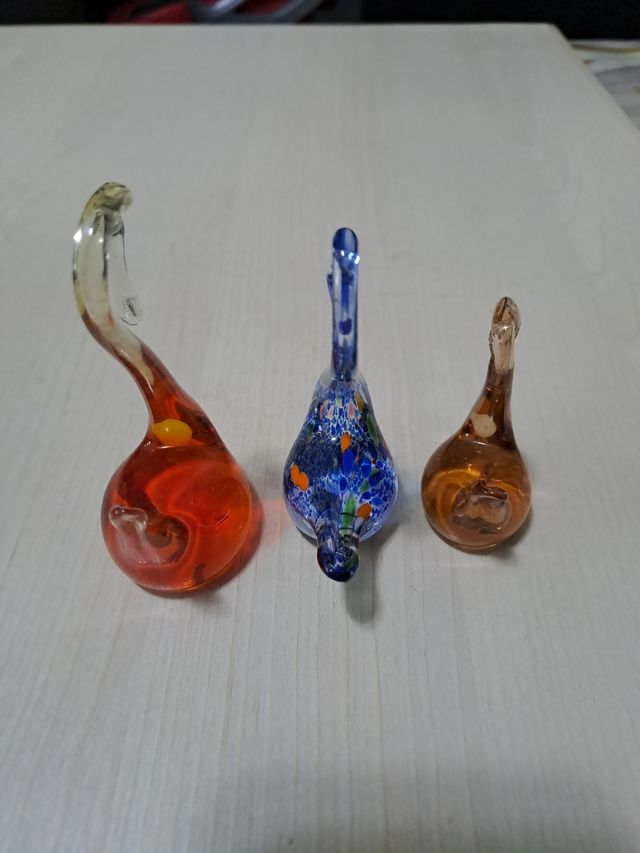 3 cigni in vetro