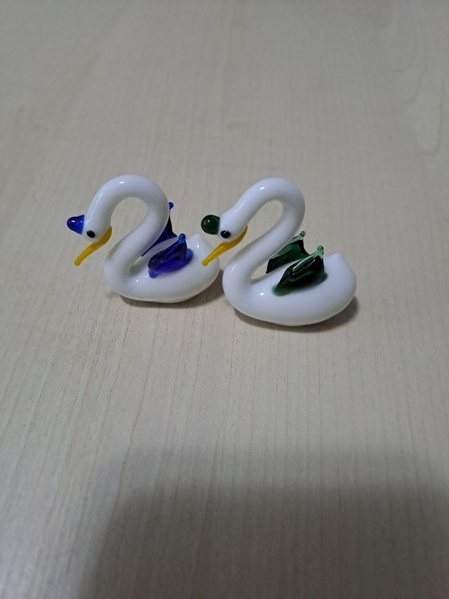 2 cigni in vetro