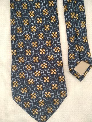 Corbata azul seda natural Dustin