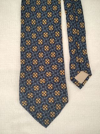 Corbata azul seda natural Dustin