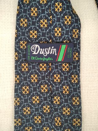 Corbata azul seda natural Dustin