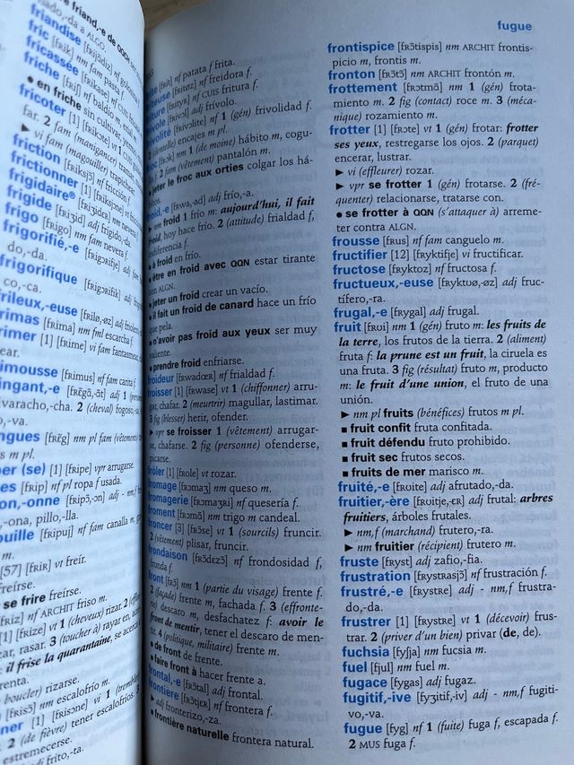 Dizionario Francese-Spagnolo