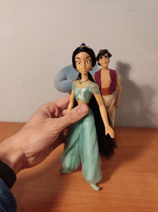 Raros Aladín Jasmine y Genio azul Marca Applause