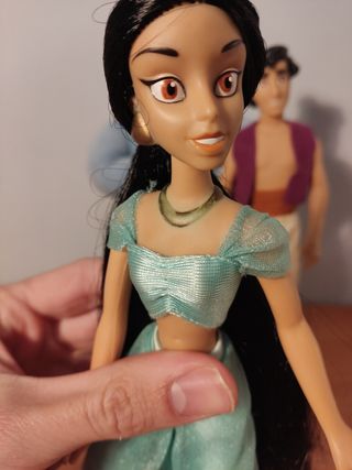 Raros Aladín Jasmine y Genio azul Marca Applause