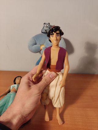 Raros Aladín Jasmine y Genio azul Marca Applause