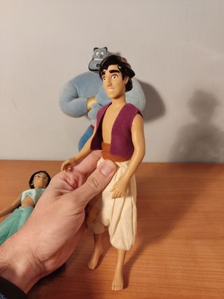 Raros Aladín Jasmine y Genio azul Marca Applause