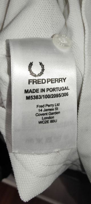 Fred Perry x Drake's T M blanco \ azul