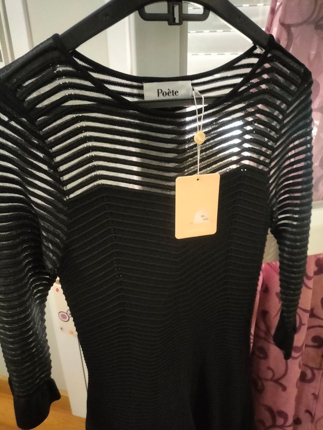 Vestido cóctel negro