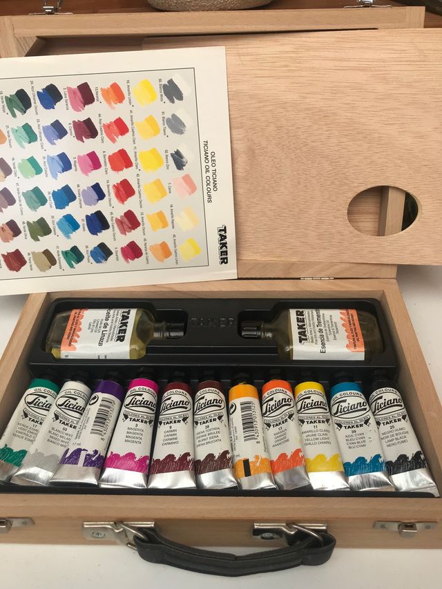 Custodia per oli da pittura